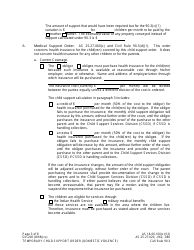 Form DV-200 Temporary Child Support Order -domestic Violence - Alaska, Page 3