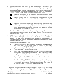 Form DV-200 Temporary Child Support Order -domestic Violence - Alaska, Page 5