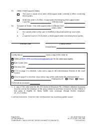 Form DV-200 Temporary Child Support Order -domestic Violence - Alaska, Page 8