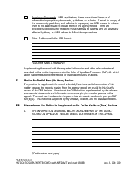 Form HCA-415 Motion to Supplement the Record or Alternatively Motion for Partial New (De Novo) Review (With Affidavit and Draft Order) - Alaska, Page 2