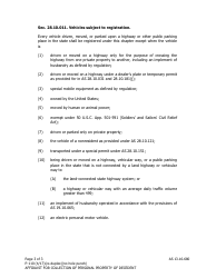 Form P-110 Affidavit for Collection of Personal Property of Decedent - Alaska, Page 3