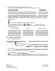 Form P-405 Petition for Adoption - Alaska, Page 2
