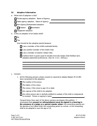 Form P-405 Petition for Adoption - Alaska, Page 3