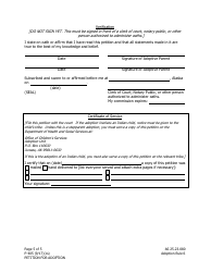 Form P-405 Petition for Adoption - Alaska, Page 5