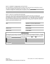 Form P-380 Final Accounting and Proposed Distribution - Alaska, Page 3