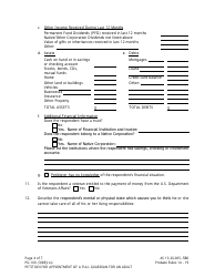 Form PG-100 Petition for Appointment of a Full Guardian for an Adult - Alaska, Page 4