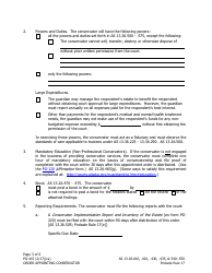 Form PG-415 Order Appointing Conservator - Alaska, Page 3