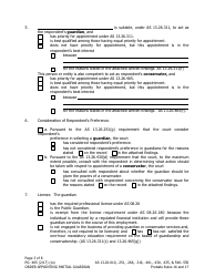 Form PG-405 Order Appointing Partial Guardian - Alaska, Page 3