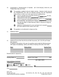 Form PG-405 Order Appointing Partial Guardian - Alaska, Page 7