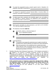 Form PG-425 Order Appointing Temporary Conservator Under as 13.26.445 - Alaska, Page 4