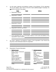 Form PG-104 Petition for Appointment of a Conservator for an Adult - Alaska, Page 3