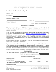 Form PG-215 Final Guardianship Report - Alaska
