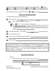 Form PG-215 Final Guardianship Report - Alaska, Page 2