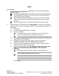 Form PG-400 Order Appointing Full Guardian With Powers of Conservator - Alaska, Page 4