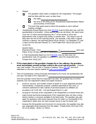 Form PG-400 Order Appointing Full Guardian With Powers of Conservator - Alaska, Page 6