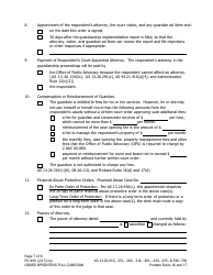 Form PG-400 Order Appointing Full Guardian With Powers of Conservator - Alaska, Page 7