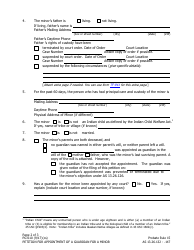 Form PG-610 Petition for Appointment of a Guardian for a Minor - Alaska, Page 2