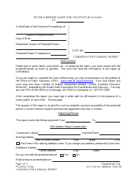 Form PG-225 Conservator&#039;s Annual Report - Alaska