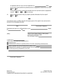 Form PG-220 Conservator&#039;s Implementation Report and Inventory - Alaska, Page 8