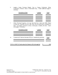 Form PG-205 Guardianship Implementation Report and Inventory - Alaska, Page 10