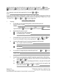 Form PG-205 Guardianship Implementation Report and Inventory - Alaska, Page 2