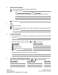 Form PG-640 Annual Report on Guardianship of a Minor - Alaska, Page 3