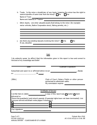 Form PG-640 Annual Report on Guardianship of a Minor - Alaska, Page 5