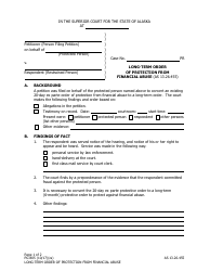 Document preview: Form PG-805 Long-Term Order of Protection From Financial Abuse - Alaska