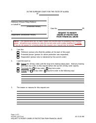 Form PG-835 Request to Modify Order of Protection From Financial Abuse - Alaska