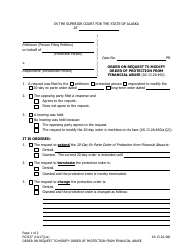 Form PG-837 Order on Request to Modify Order of Protection From Financial Abuse - Alaska