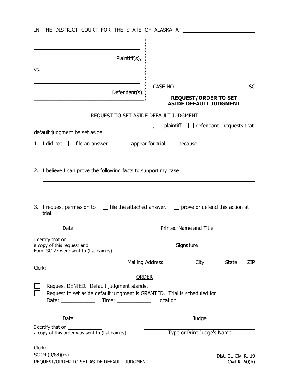 Form SC-24 - Fill Out, Sign Online and Download Fillable PDF, Alaska ...