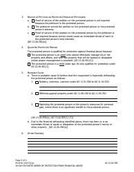 Form PG-810 20-day Ex Parte Order of Protection From Financial Abuse - Alaska, Page 2