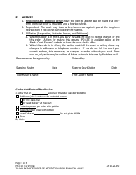 Form PG-810 20-day Ex Parte Order of Protection From Financial Abuse - Alaska, Page 4