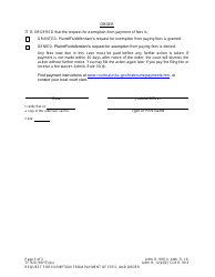 Form TF-920 Request for Exemption From Payment of Fees, and Order - Alaska, Page 3