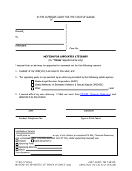 Document preview: Form TF-933 Motion for Flores Attorney - Alaska