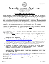 New Brand/Brand Amendment Application Form - Arizona