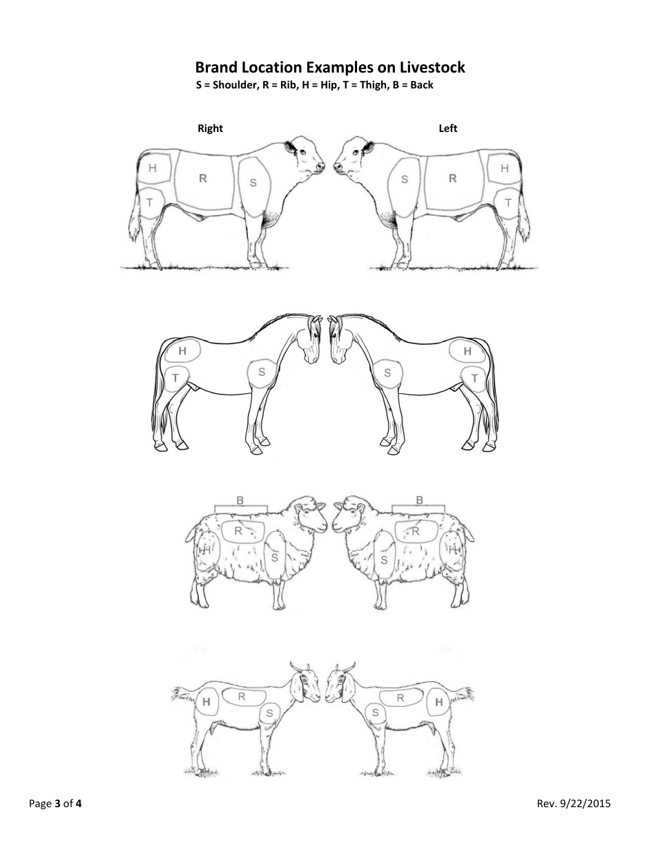 New Brand / Brand Amendment Application Form - Arizona, Page 3