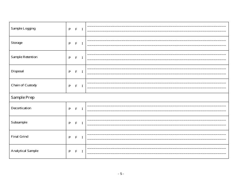 Laboratory Certification Onsite Evaluation Form - Arizona, Page 5