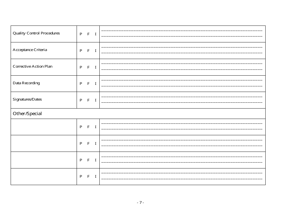 Laboratory Certification Onsite Evaluation Form - Arizona, Page 7