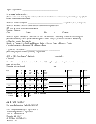 Animal Disease Traceability Registration Form - Arizona, Page 14