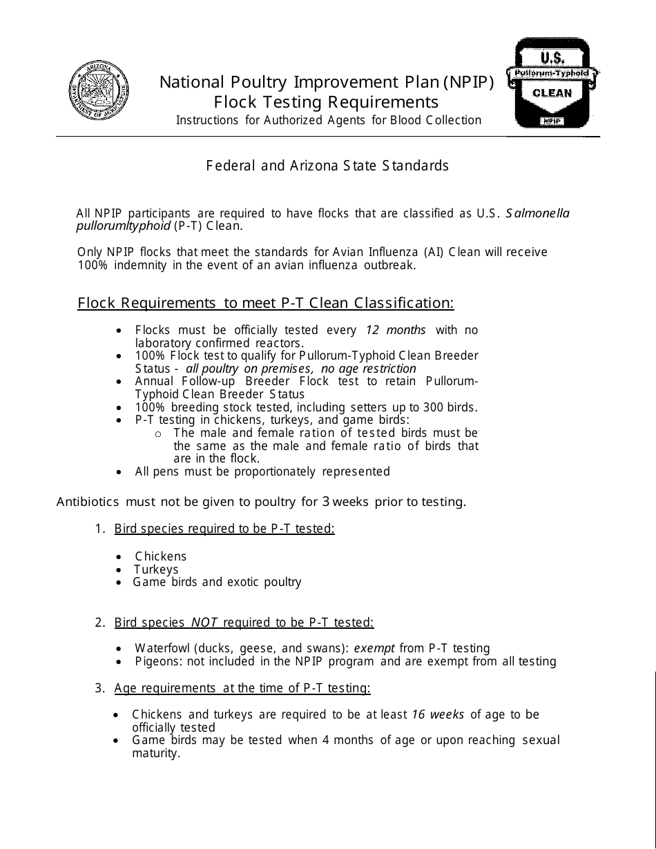 Animal Disease Traceability Registration Form - Arizona, Page 8