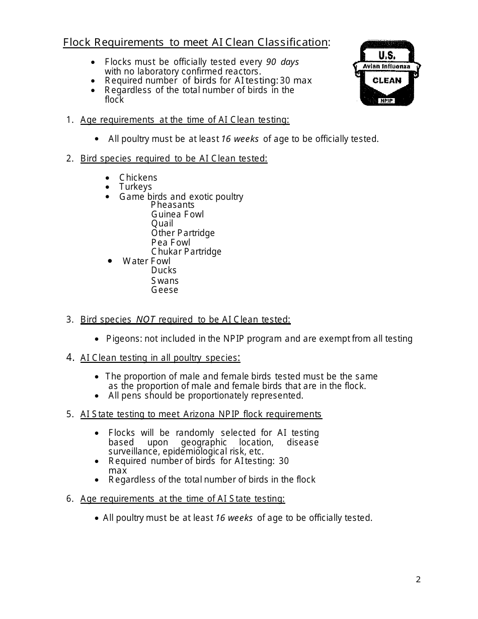 Animal Disease Traceability Registration Form - Arizona, Page 9