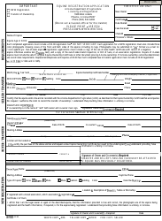 Equine Registration Application Form - Arizona