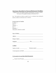 AZ SVO Form 3 Equine Rescue Standards Veterinary Checklist - Arizona, Page 2