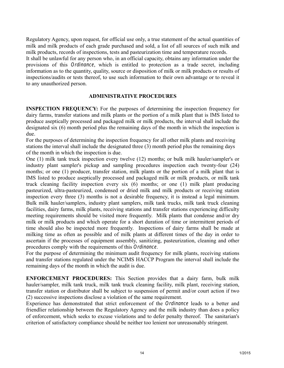 Bulk Milk Hauler / Sampler Study Materials - Arizona, Page 15