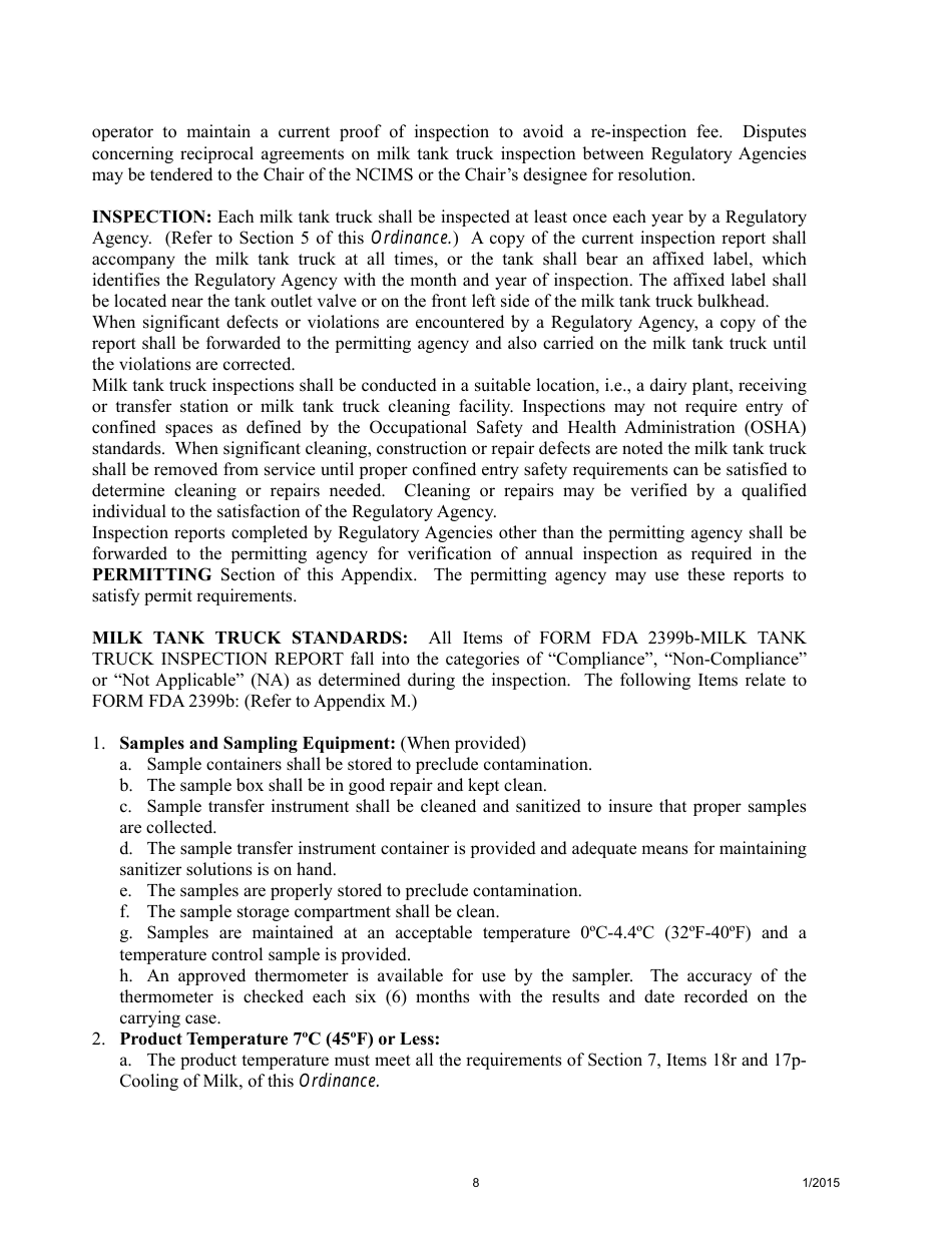 Bulk Milk Hauler / Sampler Study Materials - Arizona, Page 9