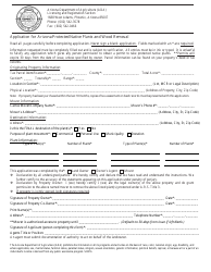 Document preview: Application for Arizona Protected Native Plants and Wood Removal - Arizona