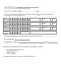 National Premises Id Application Form - Usda Animal Disease Traceability Registration for Bison, Cattle, Goats, Poultry, Sheep, and Swine - Arizona, Page 2
