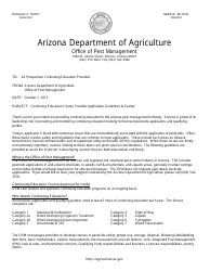 Document preview: Continuing Education Course Provider Application Guidelines & Packet - Arizona