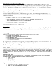 Continuing Education Course Provider Application Guidelines &amp; Packet - Arizona, Page 2